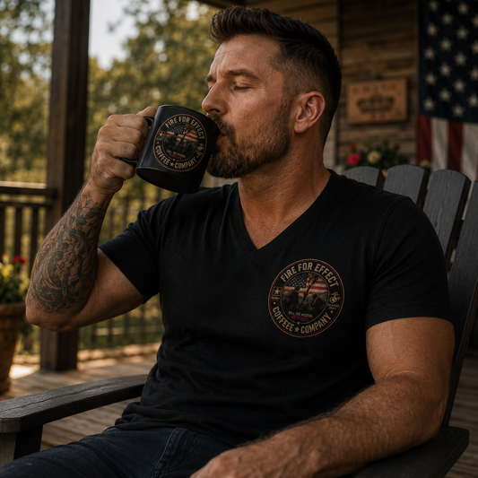Fire For Effect Tactical Veteran V-Neck T-Shirt